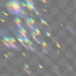 彩虹粒子抽象全息光影光效blurred r