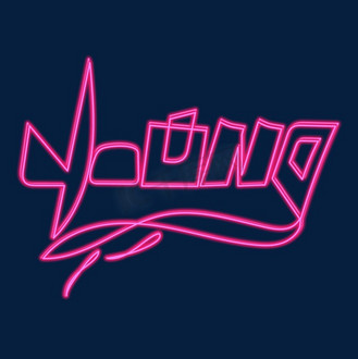 青年节英文图片素材_young青年节英文霓虹灯