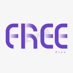 FREE创意英文矢量渐变设计