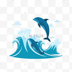 大海大海大海图片_大海海豚跳跃动物