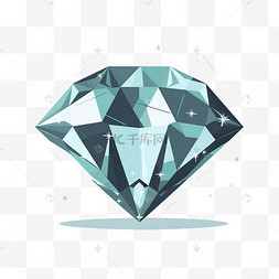 小钻石装饰图片_卡通小装饰钻石闪亮图标