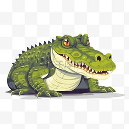 想鳄鱼的龙图片_卡通手绘动物鳄鱼