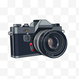 手绘相机图片_电子数码产品相机拍照