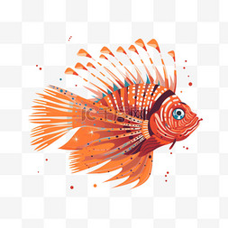 海洋鱼类手绘图片_鱼海洋生物免扣素材手绘