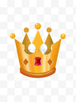 荣誉元素皇冠国王王后头冠金色红