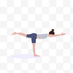 健身扁平化矢量图片_运动健身卡通瑜伽矢量图