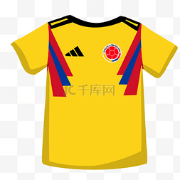 黄色足球服手绘设计图