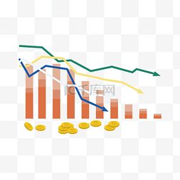 金融走势图图片_手绘金融走势图插画