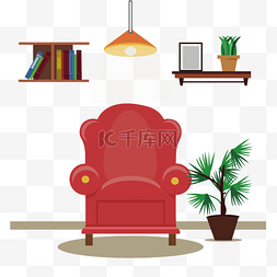 欧式沙发椅图片_卧室沙发书房矢量图
