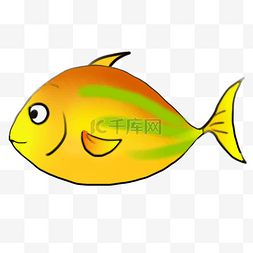 海洋动物黄色图片_黄色可爱海鱼