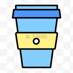 矢量图咖啡杯图片_办公系列手绘卡通咖啡咖啡杯