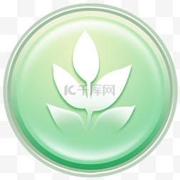 绿色环保植物素材图片_绿色环保植物标签矢量图