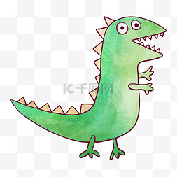 尖嘴恐龙图片_儿童玩具绿色恐龙