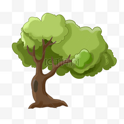 茂密的树木图片_绿色植物树木插图