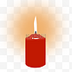 手绘矢量卡通教师节燃烧的红色蜡烛