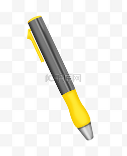 红灰黄色图片_灰黄色钢笔装饰插画