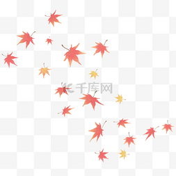 枫叶漂浮叶子图片_风吹散的落叶漂浮素材免费下载