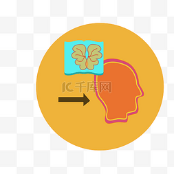 脑科学图形图标设计素材