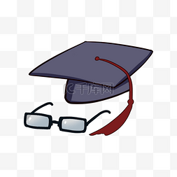 毕业博士帽眼镜图片_眼镜毕业季