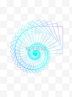 科技线条螺旋装饰素材设计