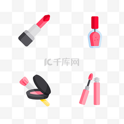请使用公筷公勺图片_女人化妆品插画素材