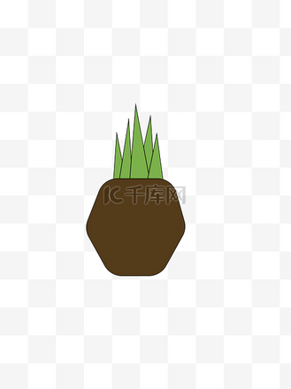 绿色植物元素设计个人vip和企业vip免费下载免抠元素扁平化绿色植物树