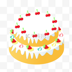 生日蛋糕快乐开心热闹可爱