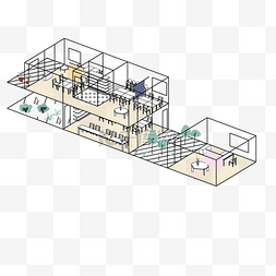 3d立体建筑空间图片_建筑模型立体空间