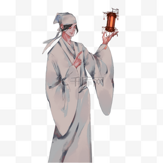 头像个人vip和企业vip免费下载免抠元素古风书生四大才子企业vip免费