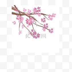 樱花树免扣图片_樱花+粉色+装饰+png+免扣