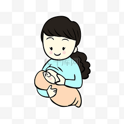 卡通母婴图片图片_母婴健康妈妈母乳婴儿