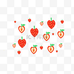 手绘边框柠檬图片_矢量手绘水果草莓