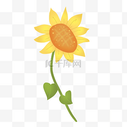 黄色阳光灿烂向日葵