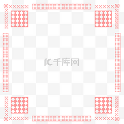 中国传统花边红色图片_红色花纹花边边框装饰