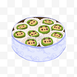 美味的零食寿司插画