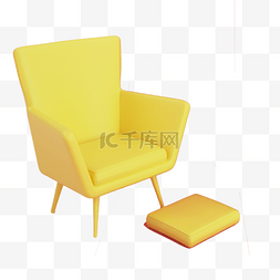 欧式家具图图片_卡通黄色椅子下载