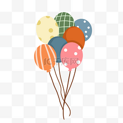 儿童创意矢量图片_矢量节日气球装饰素材