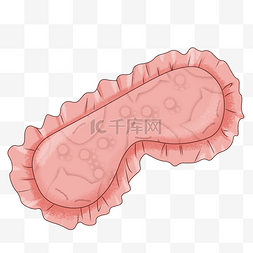 眼罩护眼图片_卡通粉色蕾丝眼罩