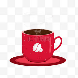 红色碟子图片_咖啡杯子碟子