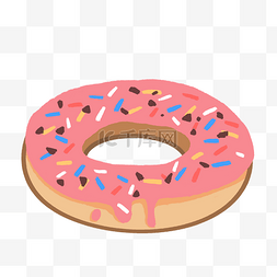 粉色糕点图片_粉色美食甜甜圈