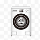 手绘滚筒洗衣机插画