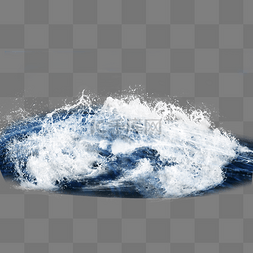 水效果蓝色海浪元素
