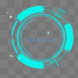 矢量抽象线条底纹图片_蓝色科技圆形图案元素