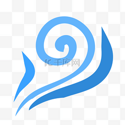 logo设计图片_蓝色海面波浪