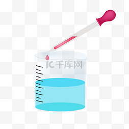 蓝色药水图片_2.5D化学实验药水插画