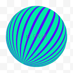 蓝色圆球线条元素图片_绿色的圆球 