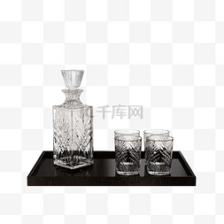 木纹黑色图片_白酒玻璃瓶玻璃杯