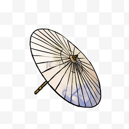 民国老物件图片_民国小物油纸伞插画