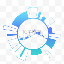 科技感商务线条图片_圆心阵列线条标题