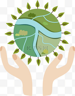 爱护地球保护环境图片_爱护地球保护环境植树节创意宣传
